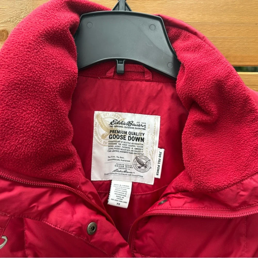 Eddie Bauer Premium Goose Down Jacket in Red - Picture 3 of 11